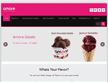 Tablet Screenshot of amoregelato.com